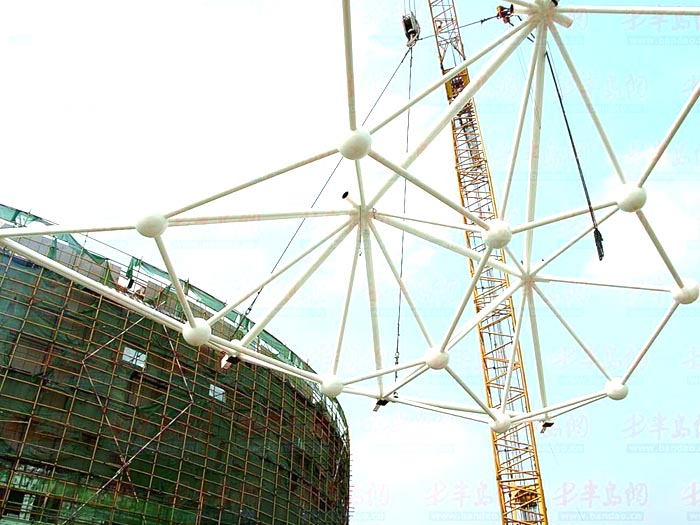 醴陵体育馆网架安装