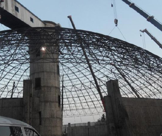 醴陵网架分条或分块安装法